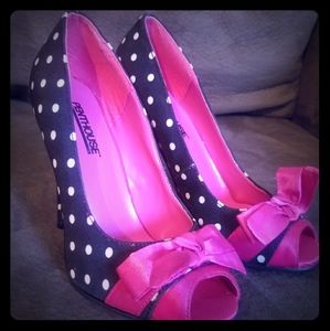 Penthouse Polka Dot Heels